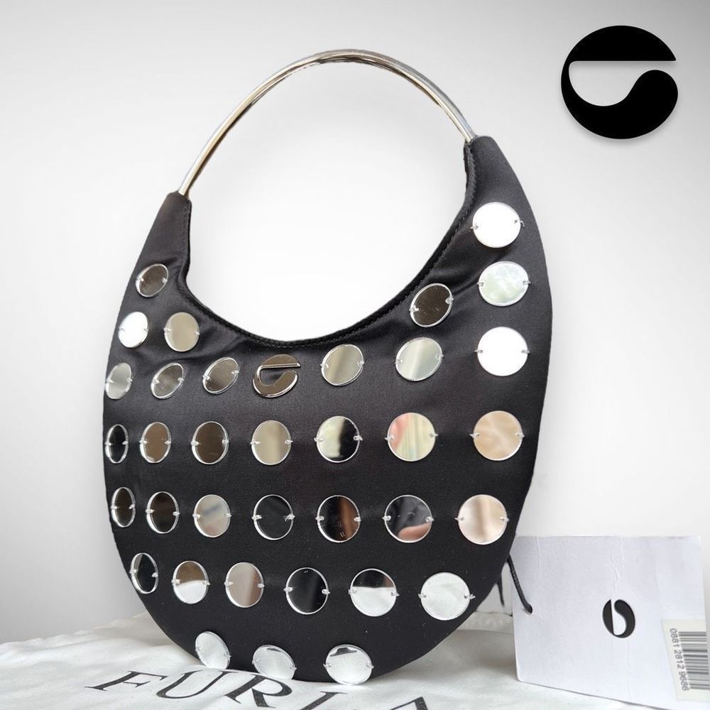 🚫SOLD ON DEPOP🚫NWT Coperni Ring Swipe Mirror Stud Black Shoulder / Top Handle - Picture 7 of 17